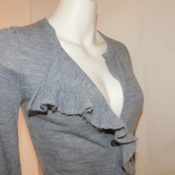 Banana Republic Button Up Sweater Made Of Italian Yarn Wool Alpaca Blend Size S - Picture 9 of 13